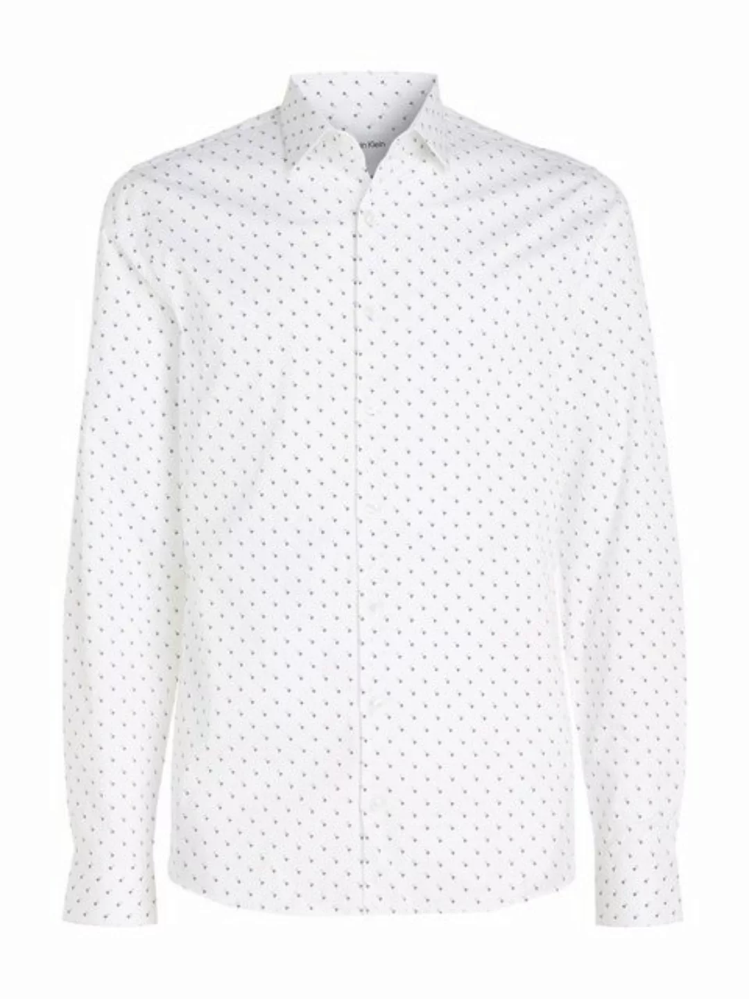 Calvin Klein Langarmhemd STRETCH COLLAR PRINT SLIM SHIRT günstig online kaufen