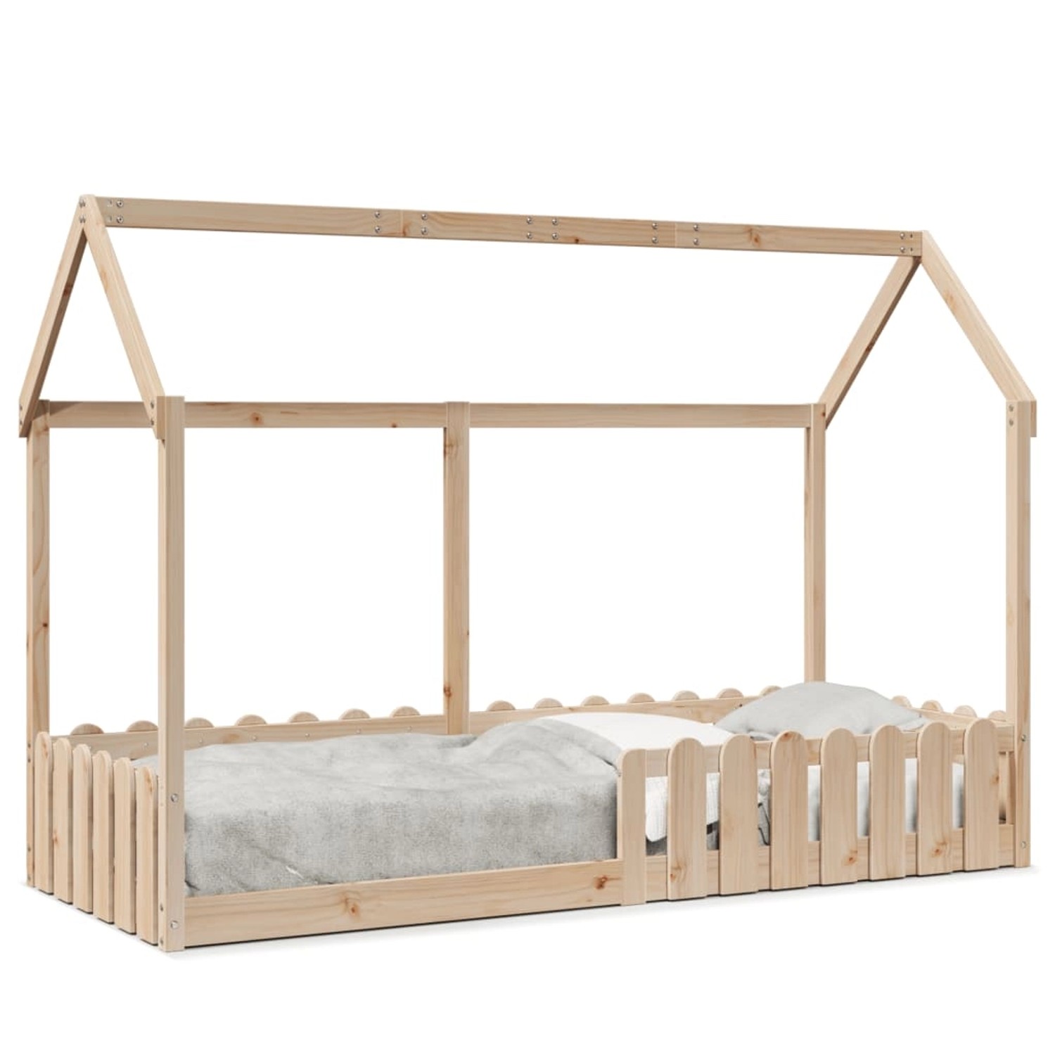 vidaXL Kinderbett Hausbett 80x200 cm Massivholz Kiefer2102612 günstig online kaufen