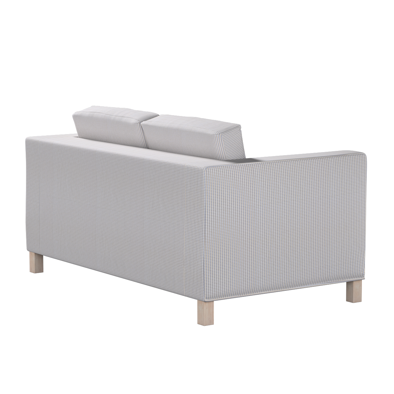 Bezug für Karlanda 2-Sitzer Sofa nicht ausklappbar, kurz, beige-blau, 60cm günstig online kaufen