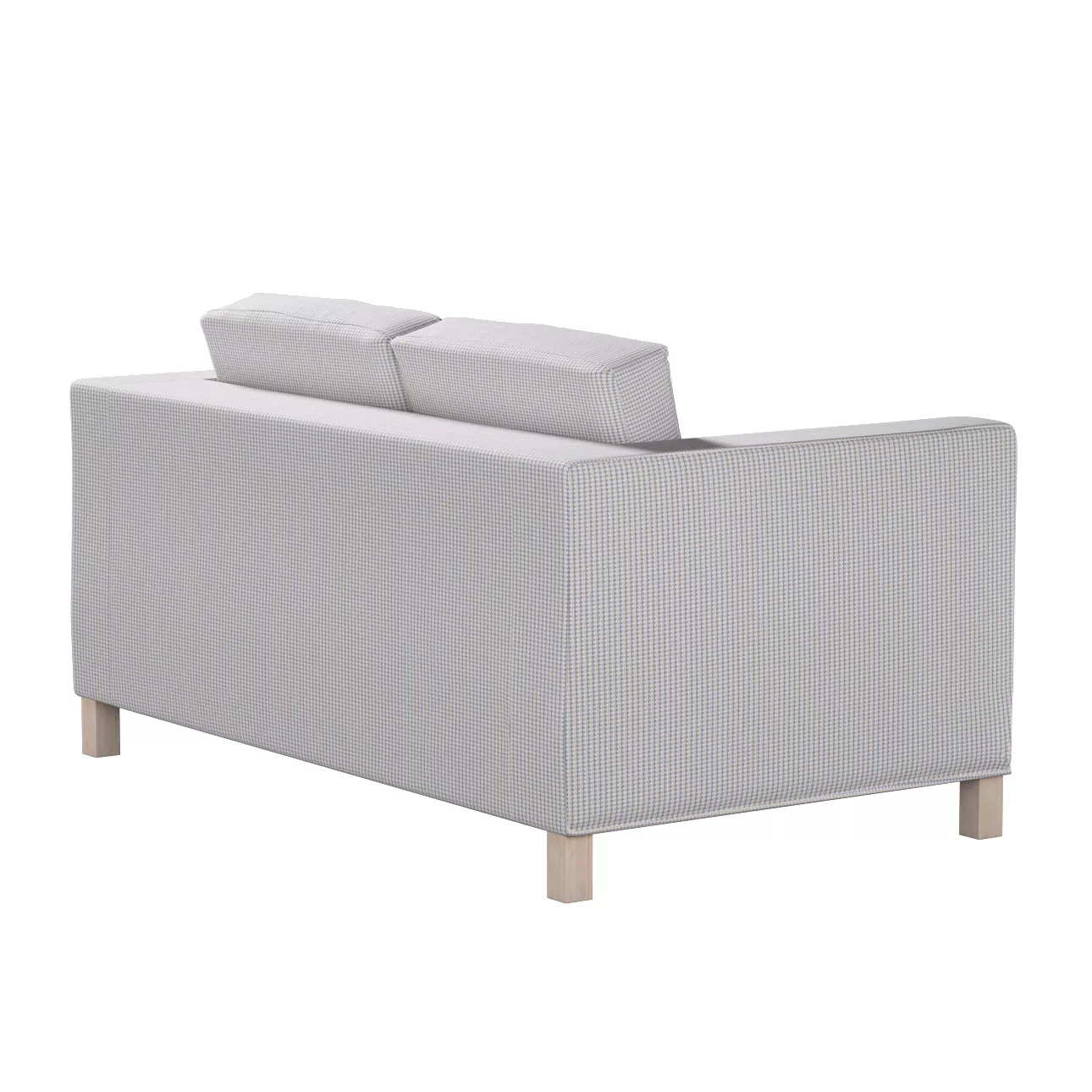 Bezug für Karlanda 2-Sitzer Sofa nicht ausklappbar, kurz, beige-blau, 60cm günstig online kaufen