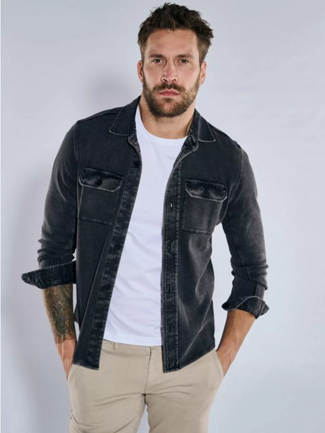 emilio adani Sweatshirt Overshirt slim fit günstig online kaufen