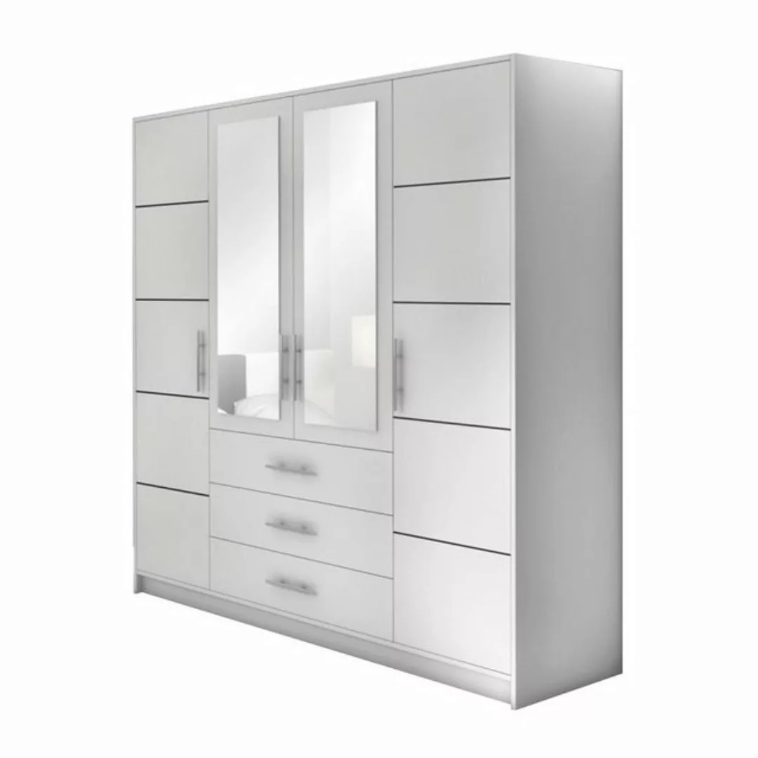 Beautysofa Kleiderschrank Kleiderschrank mit 4 türen BALI D4 Garderobenschr günstig online kaufen