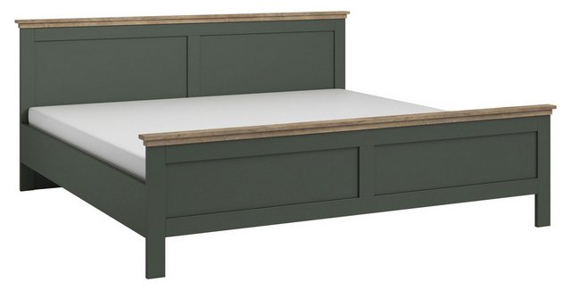 Helvetia Bettgestell Evora (Evora, 1-tlg., Bett), 160x200cm grün / Eiche Le günstig online kaufen