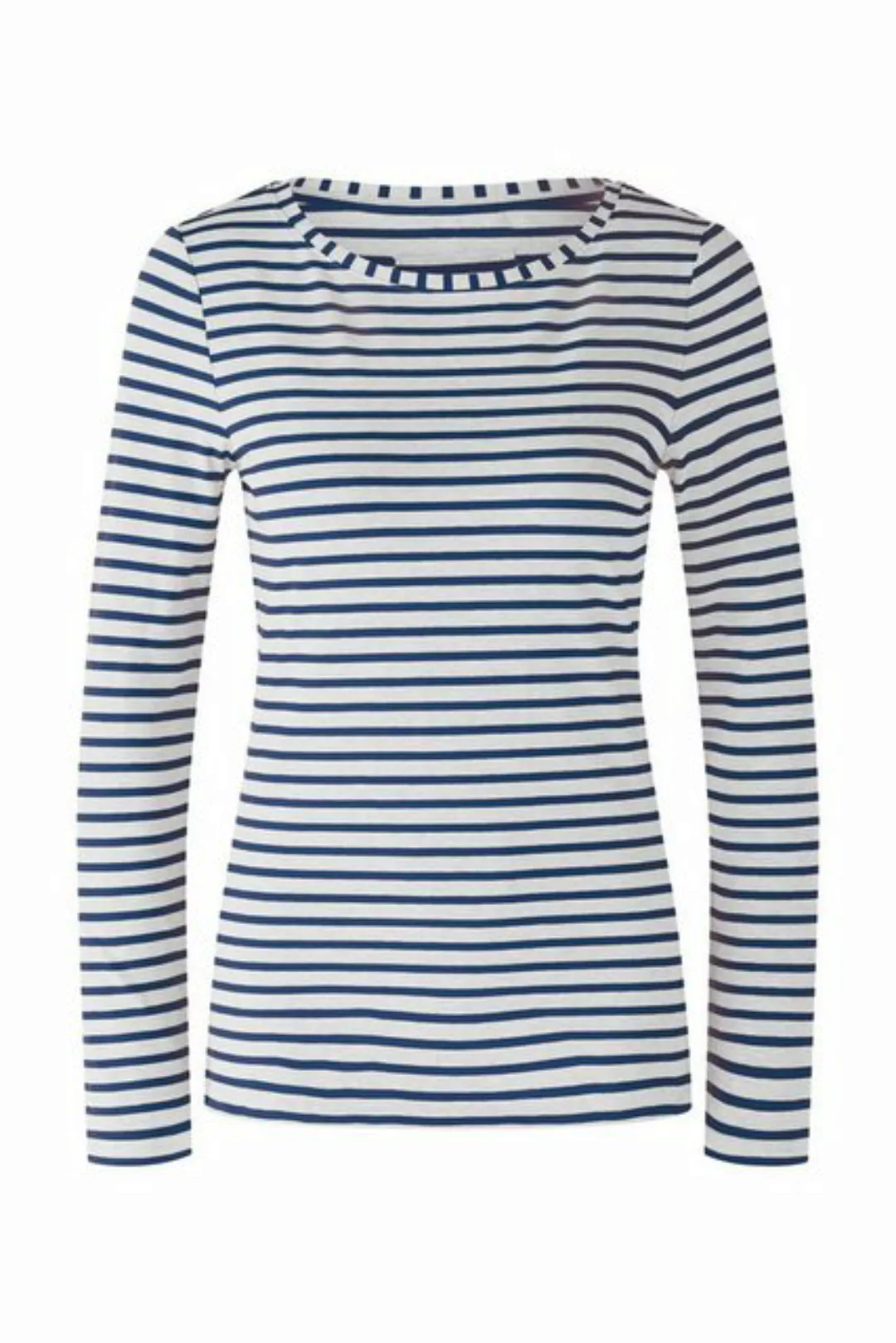 Oui T-Shirt T-Shirt, dk blue white günstig online kaufen