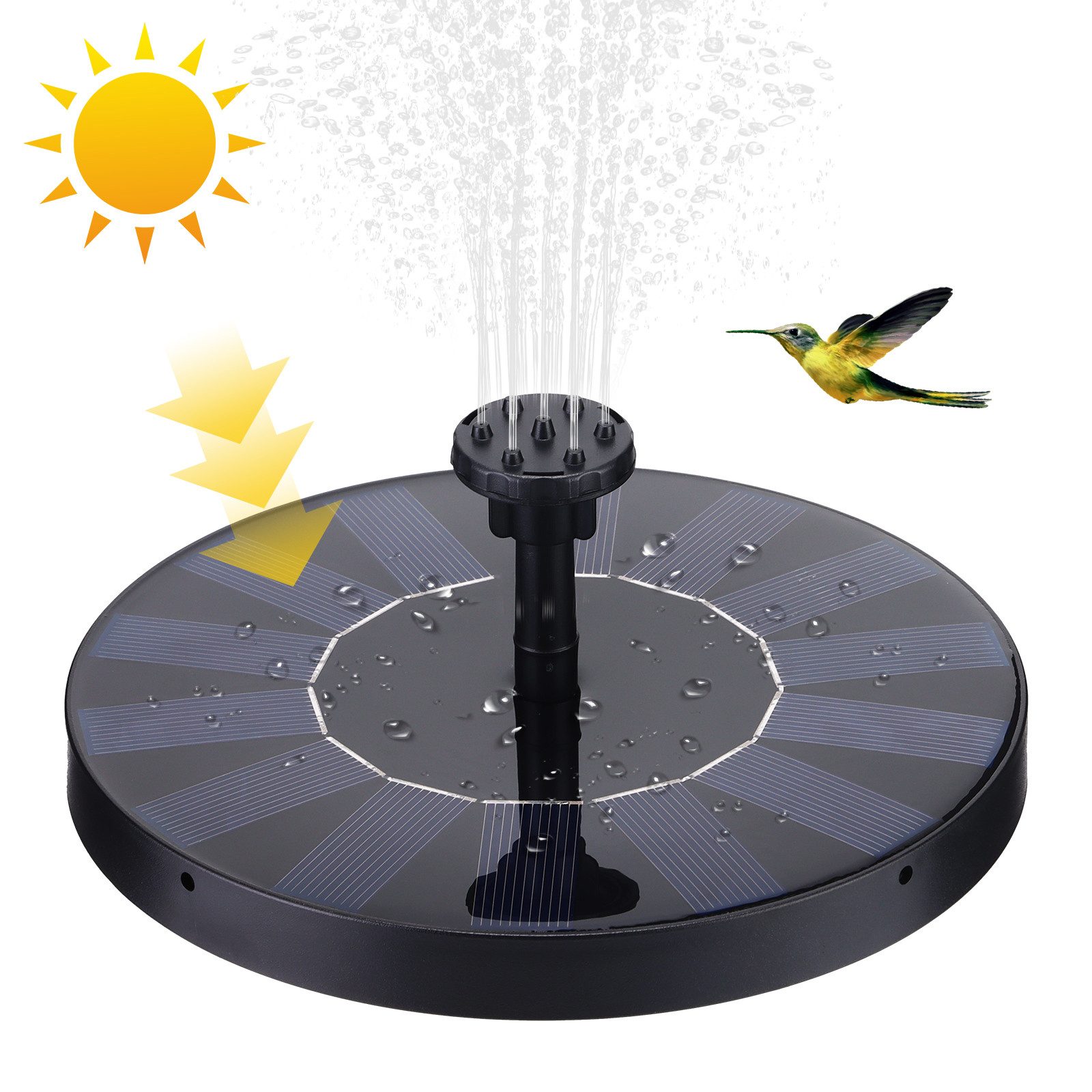BlingBin Springbrunnenpumpe Solarbrunnen Garten Wasserpumpe Schwimmender günstig online kaufen