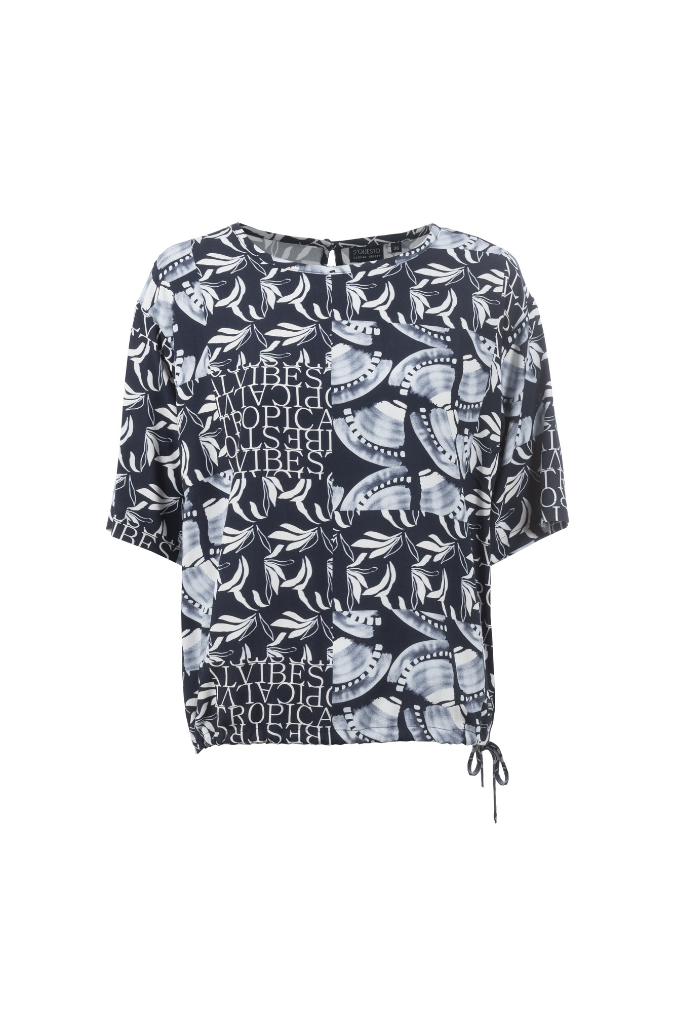 Soquesto Bluse OnawaSOQ navy günstig online kaufen
