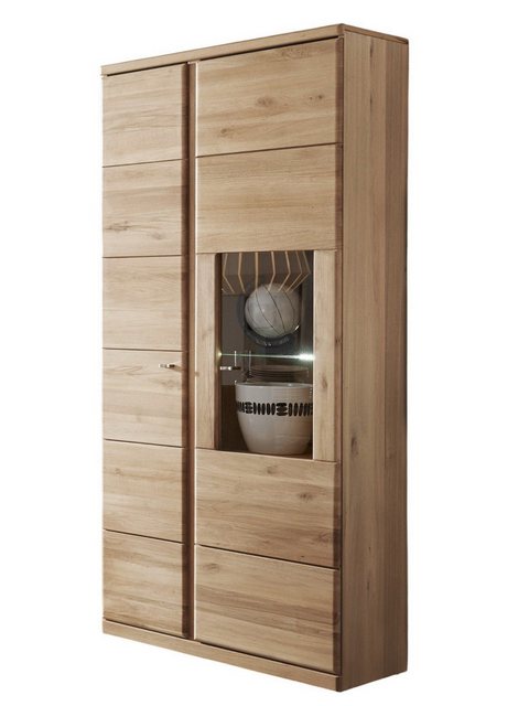 58 aufm Kessel Vitrine Teilmassiv Ianisha 90x203x41 Vitrine Wildeiche Bianc günstig online kaufen