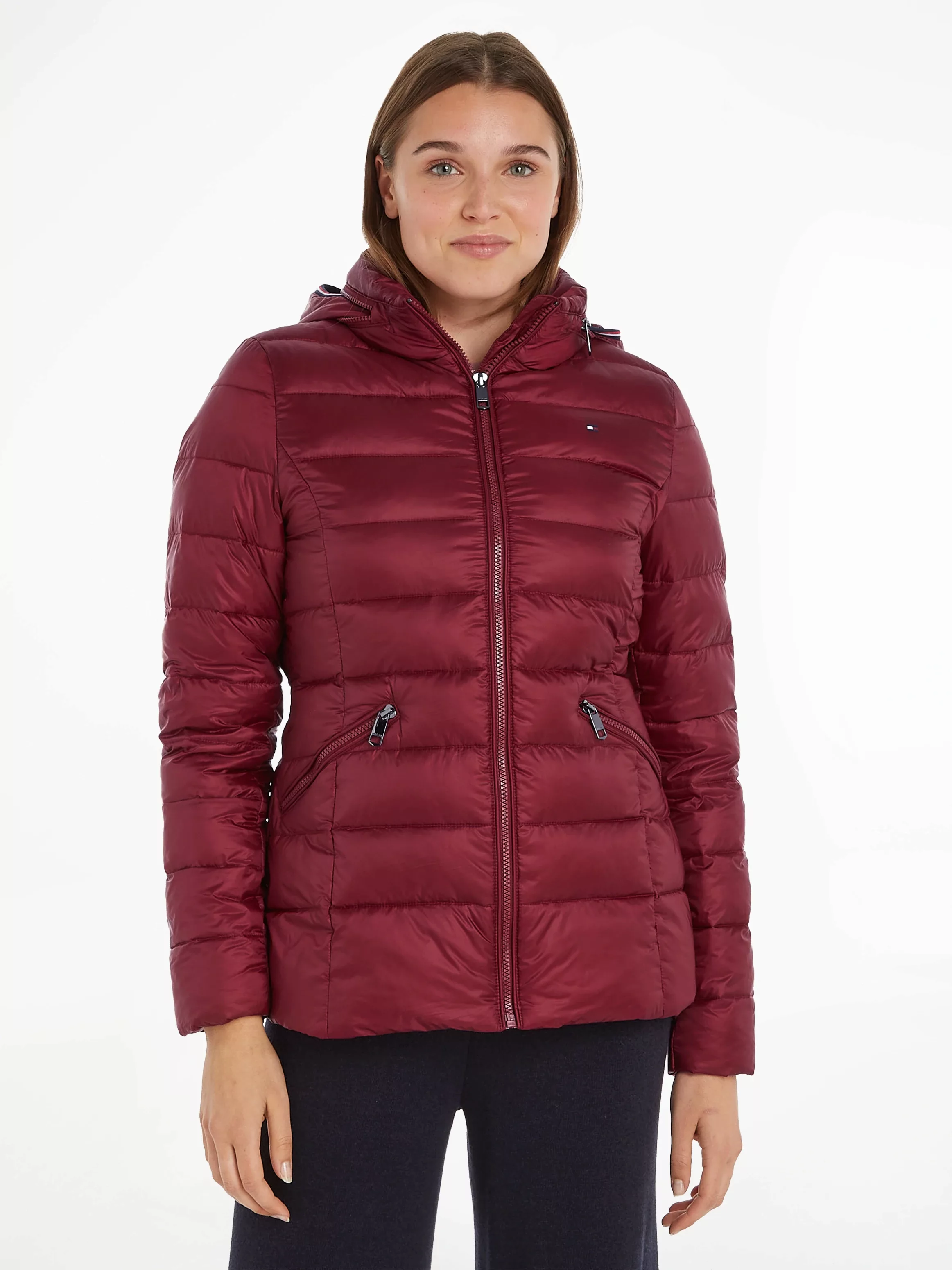 Tommy Hilfiger Steppjacke "MW PADDED GLOBAL STRIPE JACKET", mit Kapuze, mit günstig online kaufen