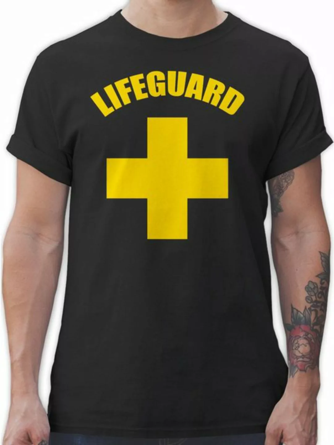 Shirtracer T-Shirt Lifeguard Rettungsschwimmer Wasserrettung Baywatch Karne günstig online kaufen