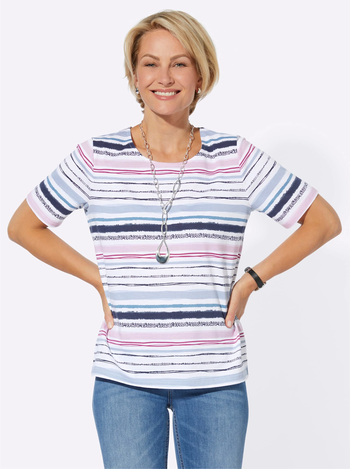 Casual Looks Rundhalsshirt "Shirt", (1 tlg.) günstig online kaufen