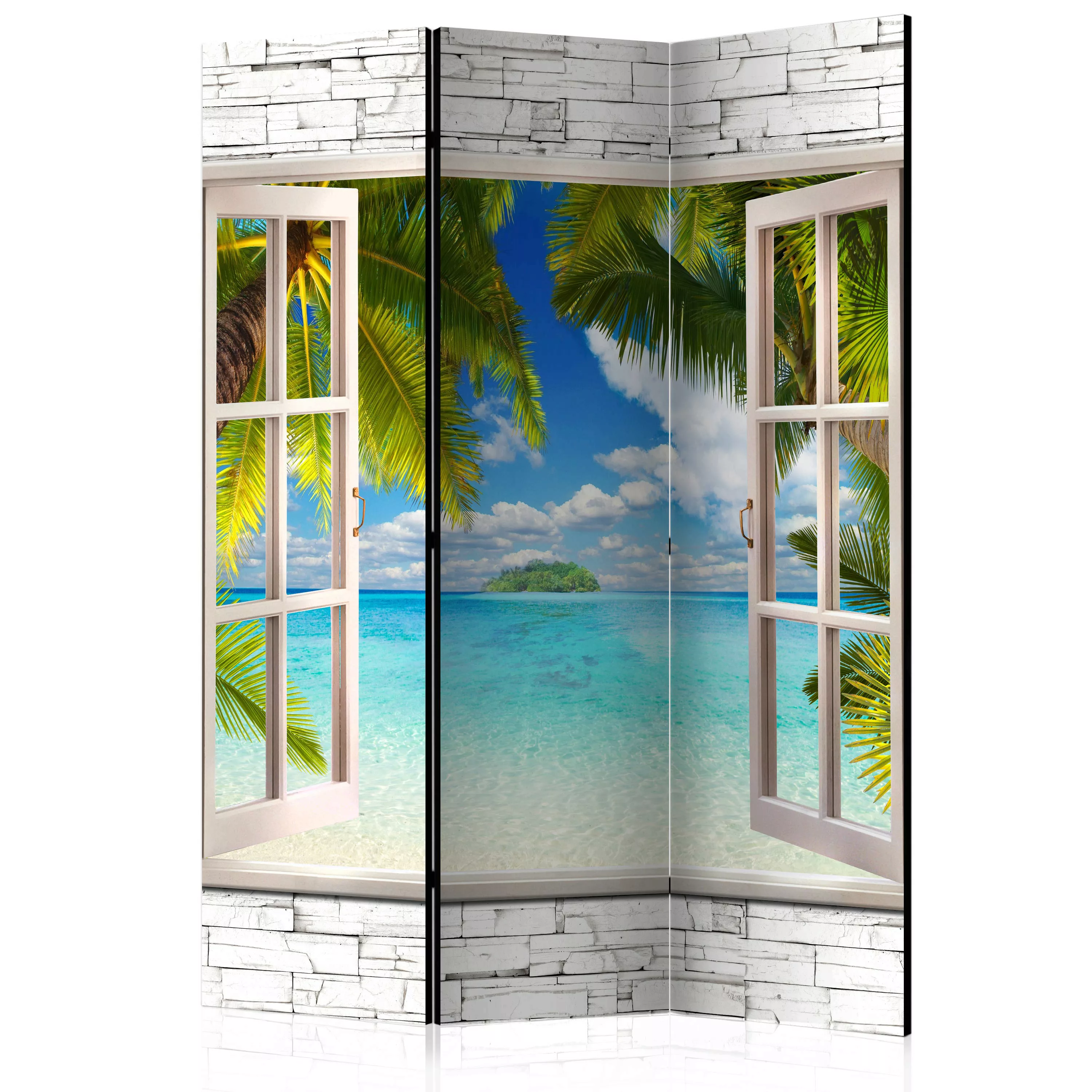 3-teiliges Paravent - Dream Island [room Dividers] günstig online kaufen