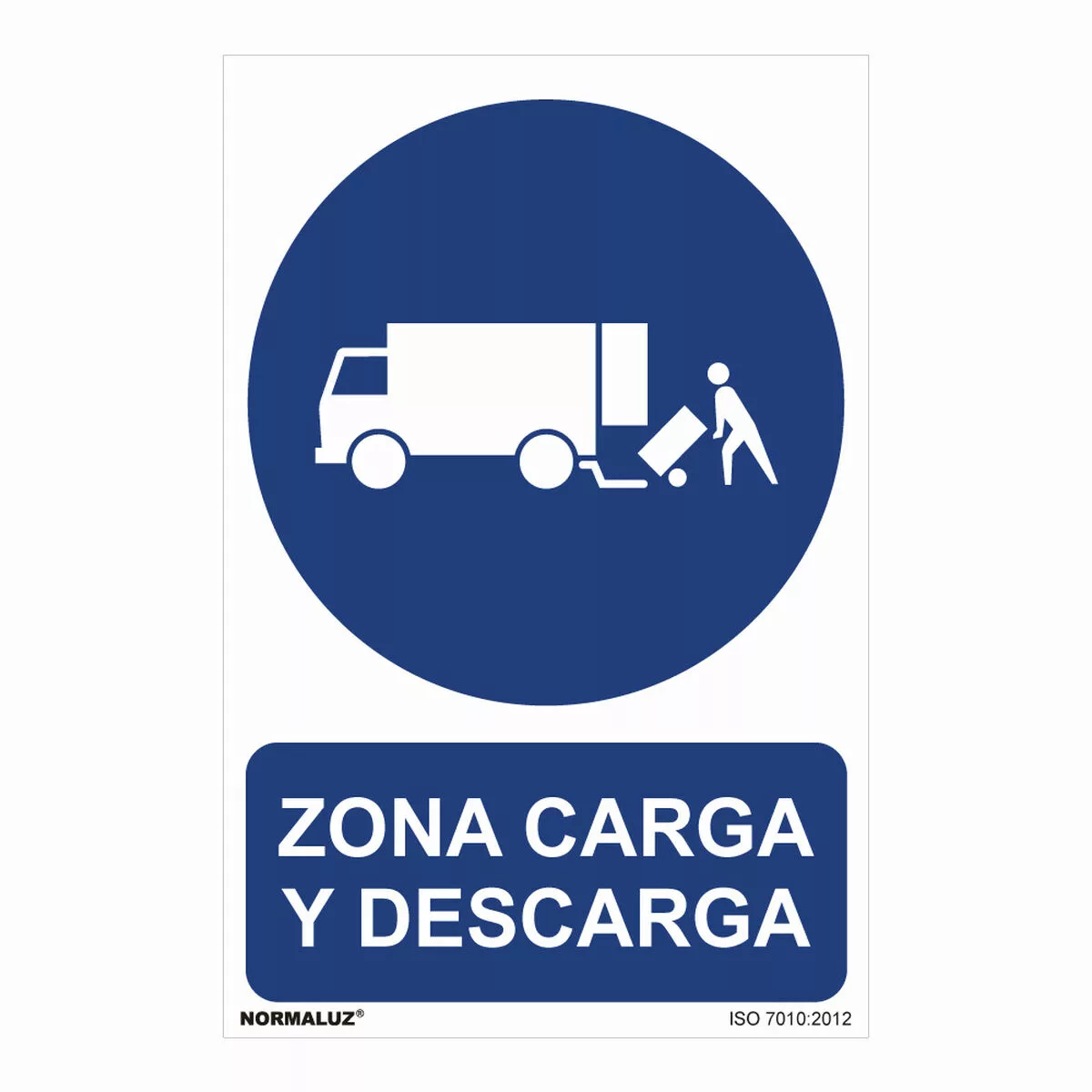 Schild Normaluz Zona Carga Y Descarga Pvc (30 X 40 Cm) günstig online kaufen