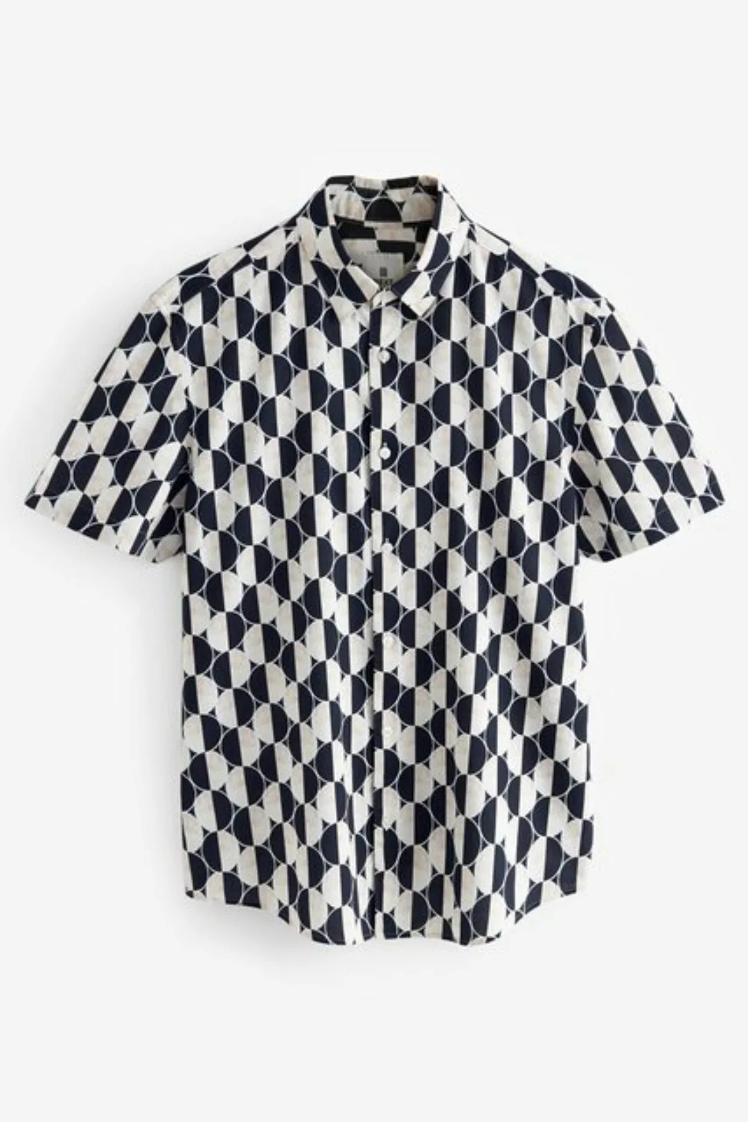 Next Kurzarmhemd Kurzärmliges, bedrucktes Hemd (1-tlg) günstig online kaufen