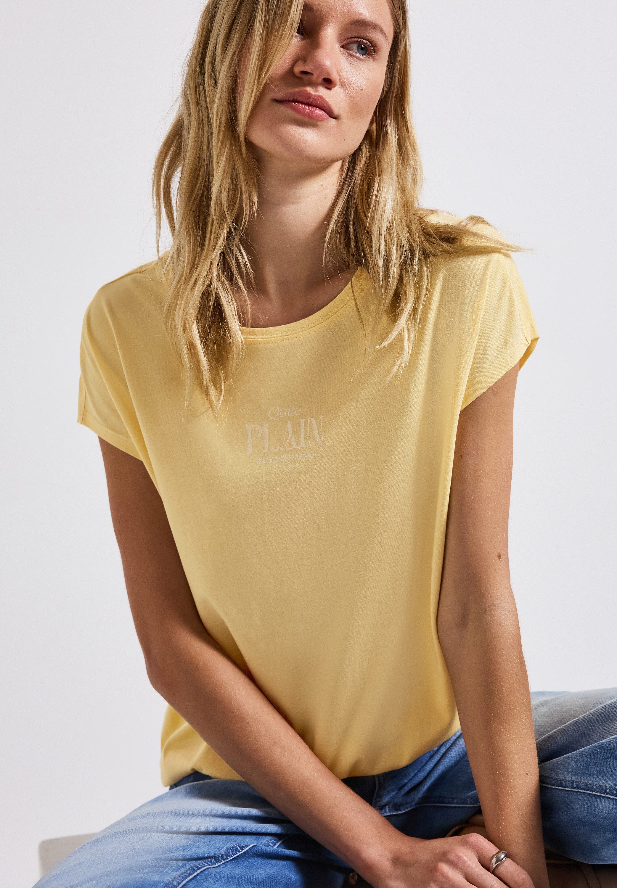 STREET ONE T-Shirt, im soften Baumwoll-Mix günstig online kaufen