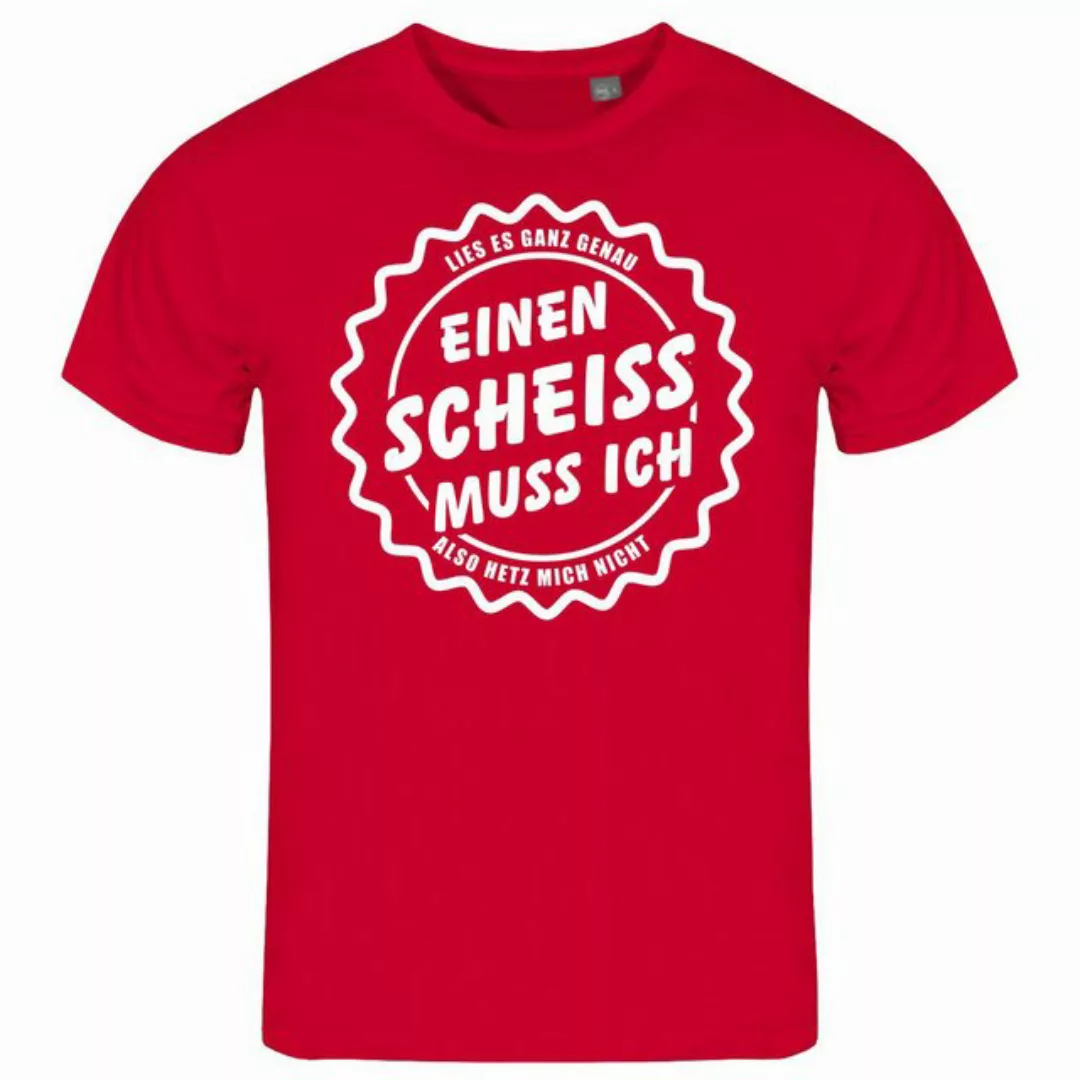 deinshirt Print-Shirt Herren T-Shirt Einen Scheiß muss Ich Funshirt mit Mot günstig online kaufen