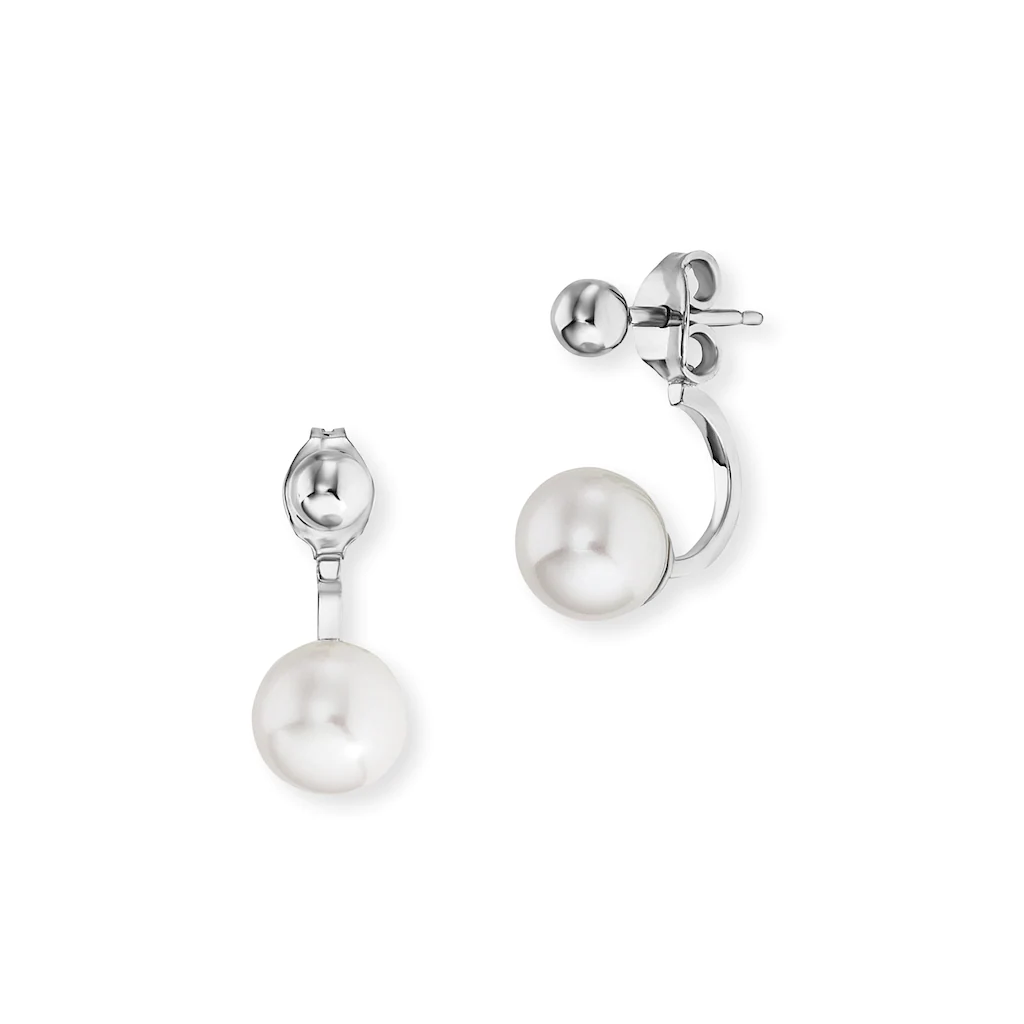 CAÏ Paar Ohrstecker "925-/ Sterling Silber rhodiniert Perlen" günstig online kaufen