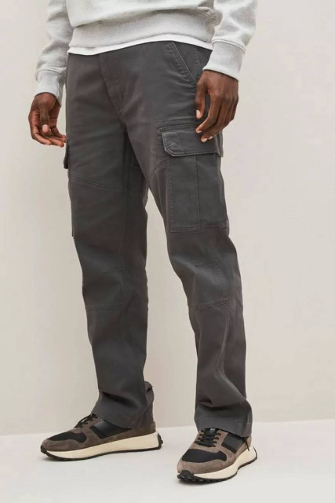 Next Cargohose Cargo-Hose aus Baumwollstretch – Straight Fit (1-tlg) günstig online kaufen