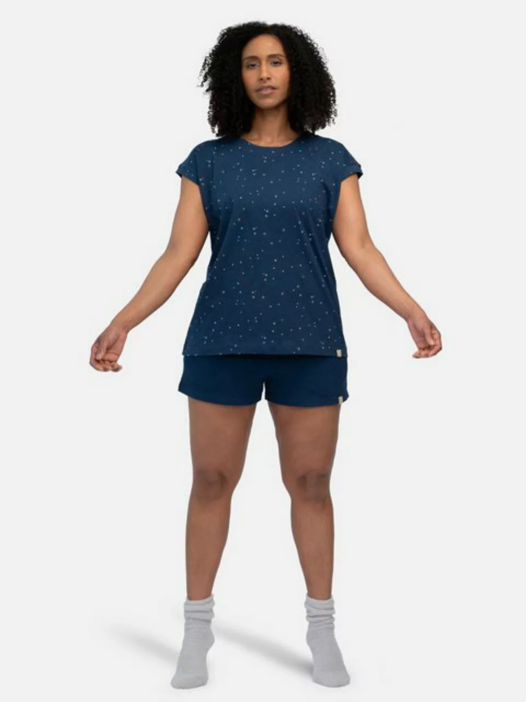 greenjama Pyjamaoberteil aus Slub Jersey mit Druck, Bio Baumwolle, GOTS-zer günstig online kaufen