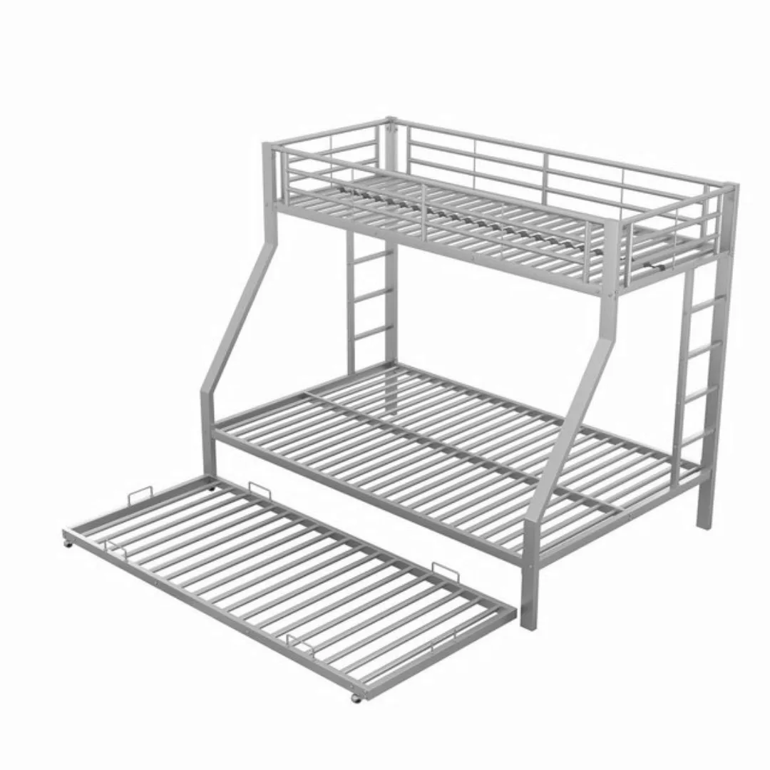 OKWISH Etagenbett Metallbett mit ausziehbarem Bett 90(140)x200cm (mit auszi günstig online kaufen
