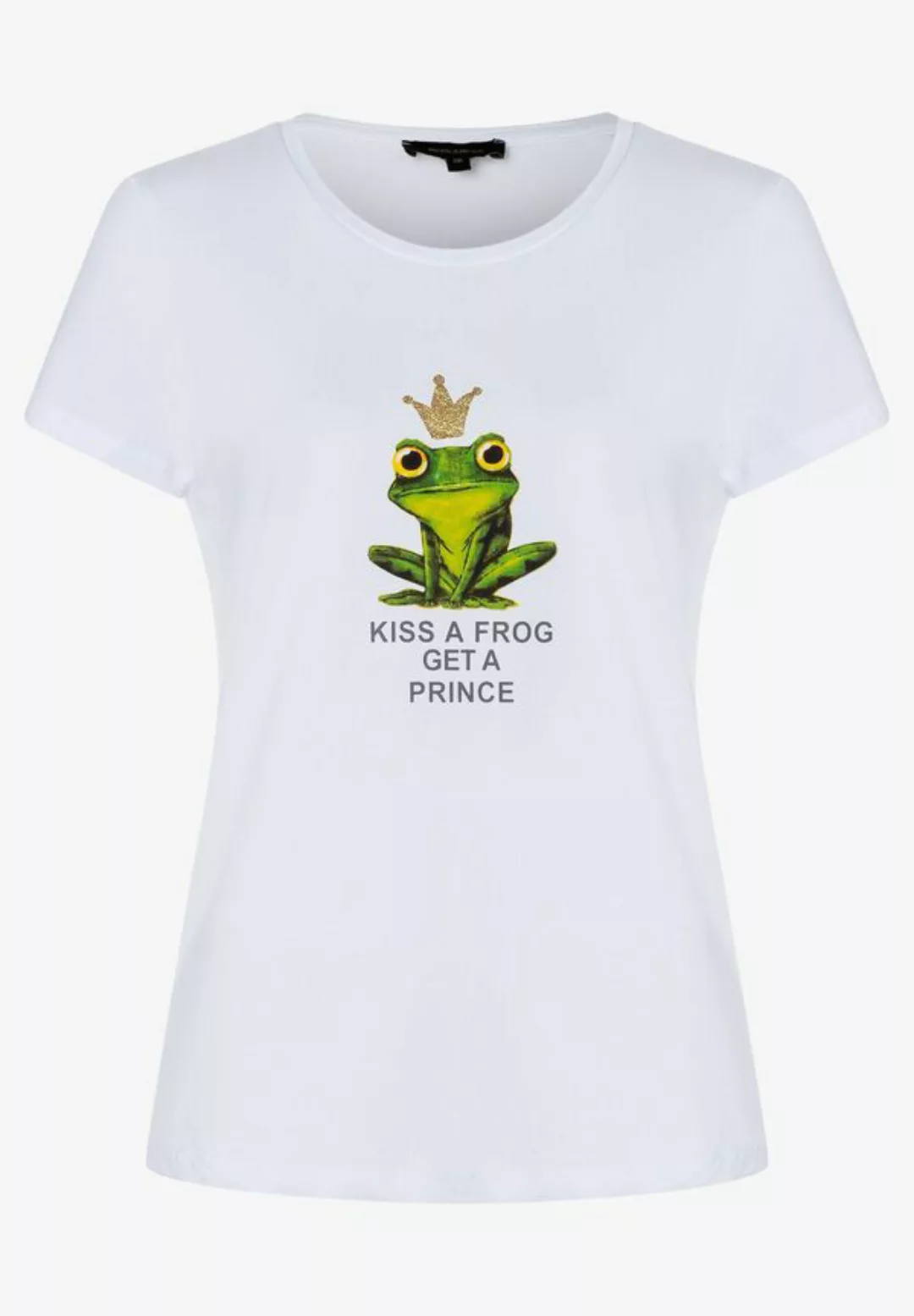 T-Shirt mit Frosch-Print, weiß, Frühjahrs-Kollektion günstig online kaufen
