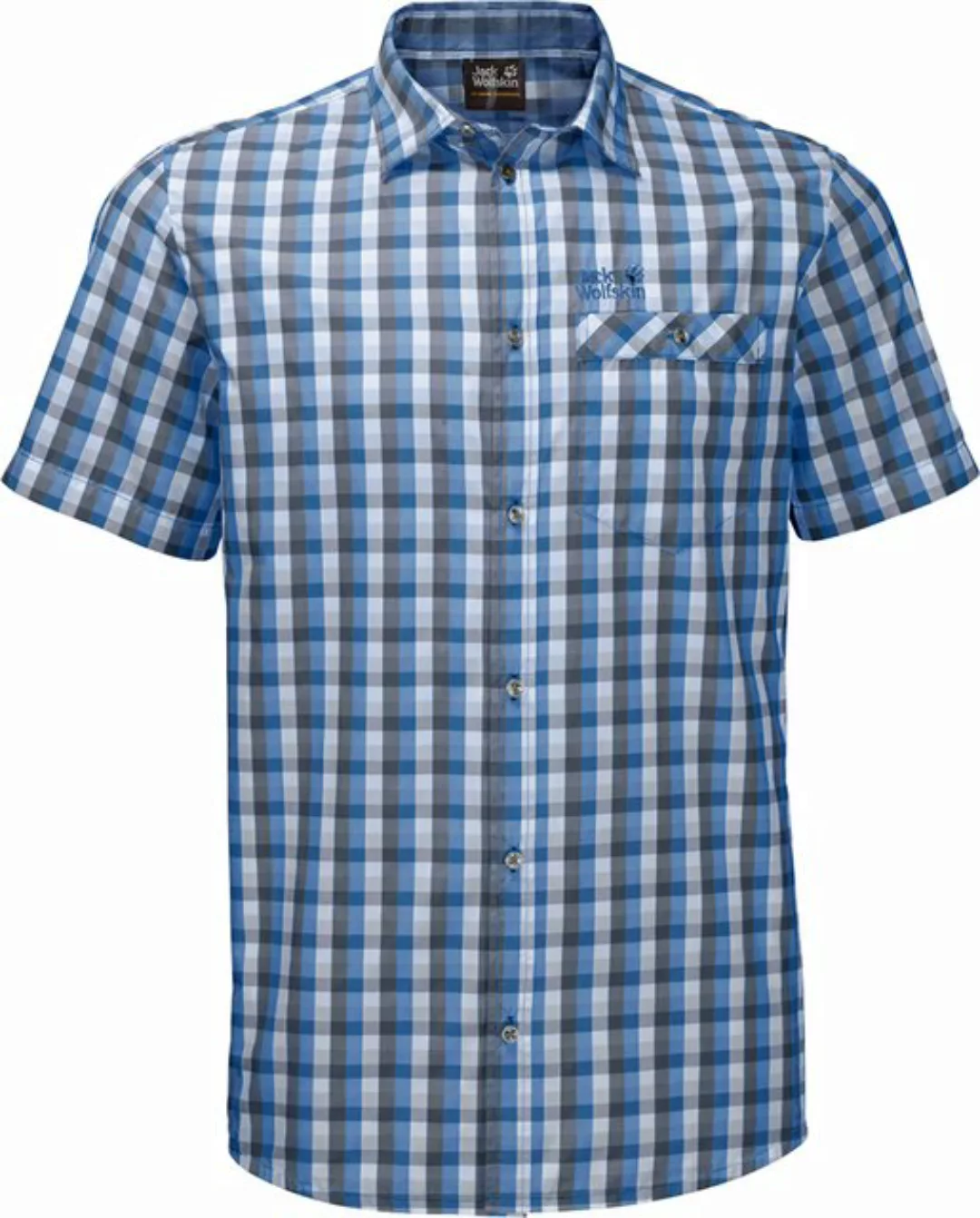 Jack Wolfskin Outdoorhemd NAPO RIVER SHIRT NIGHT BLUE CHECKS günstig online kaufen