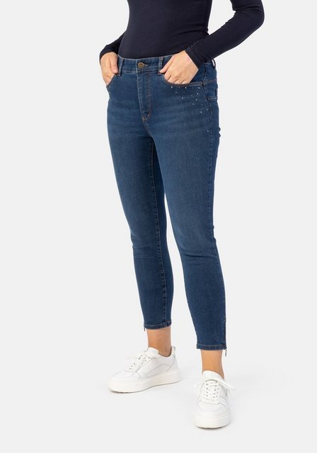 STOOKER WOMEN 5-Pocket-Jeans Rio Denim Strass Skinny Fit Powerstretch günstig online kaufen