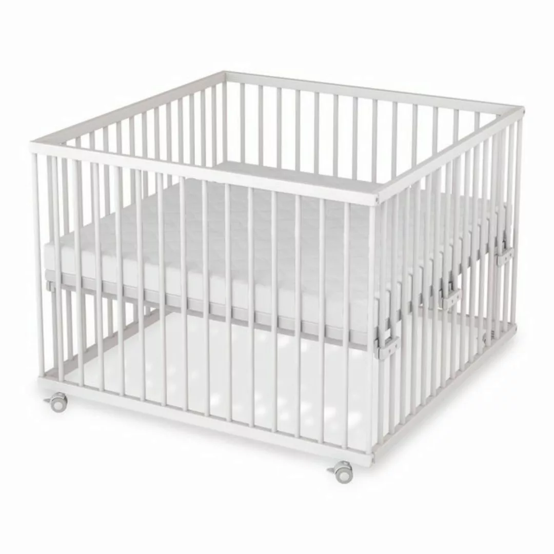 Sämann Babybett Laufgitter 100x100 Schlupfsprossen Lattenrost Matratze Slee günstig online kaufen