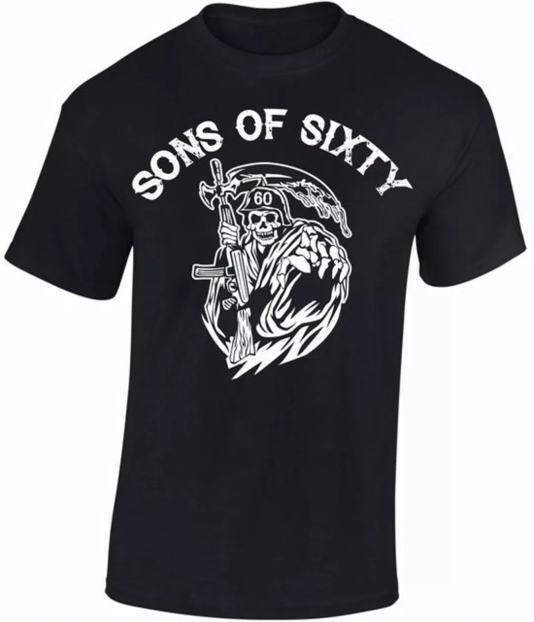 Baddery Print-Shirt Geburtstagsgeschenk für Biker - 60 Jahre: "Sons of Sixt günstig online kaufen