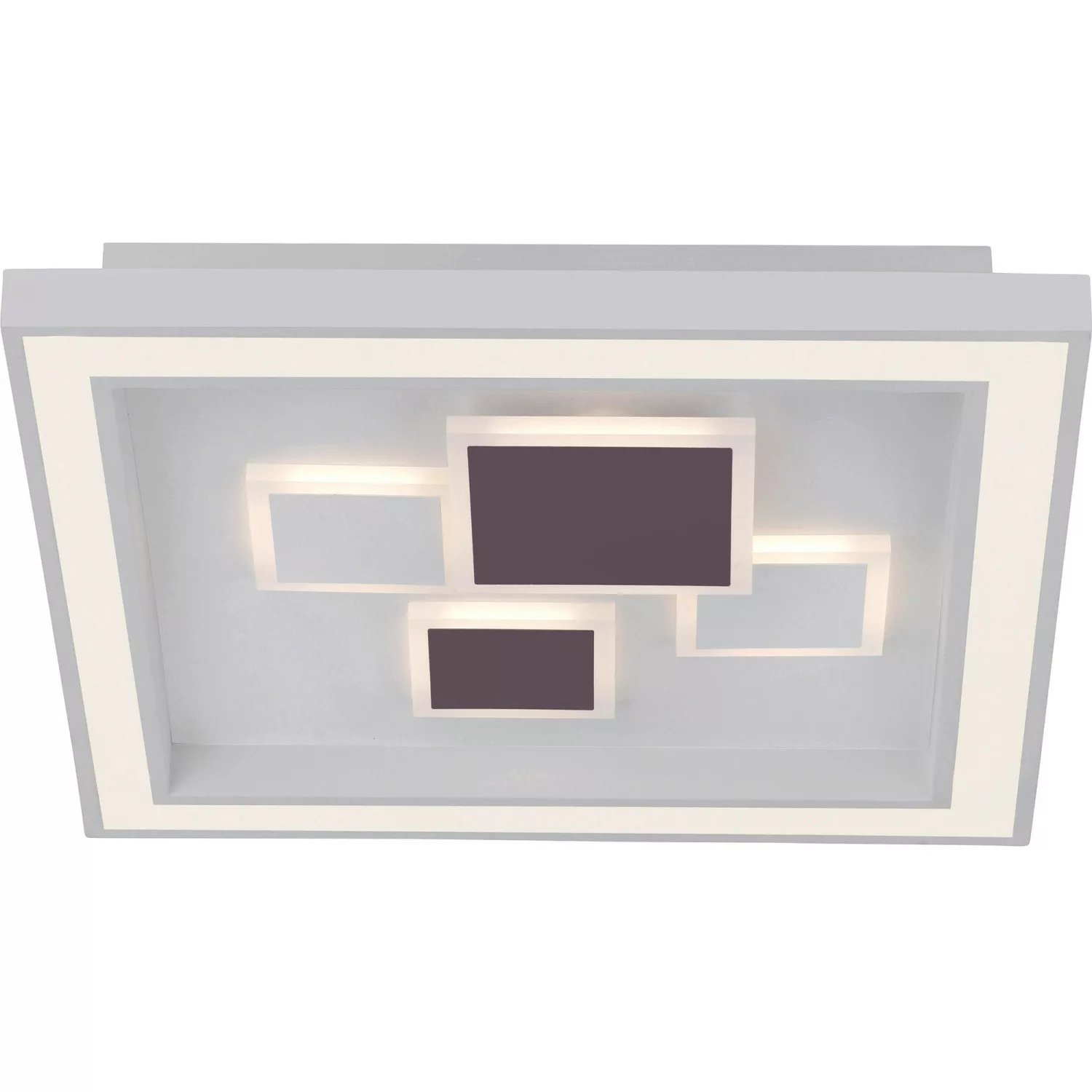 Paul Neuhaus LED-Deckenleuchte Eliza Weiß 48 cm x 48 cm günstig online kaufen