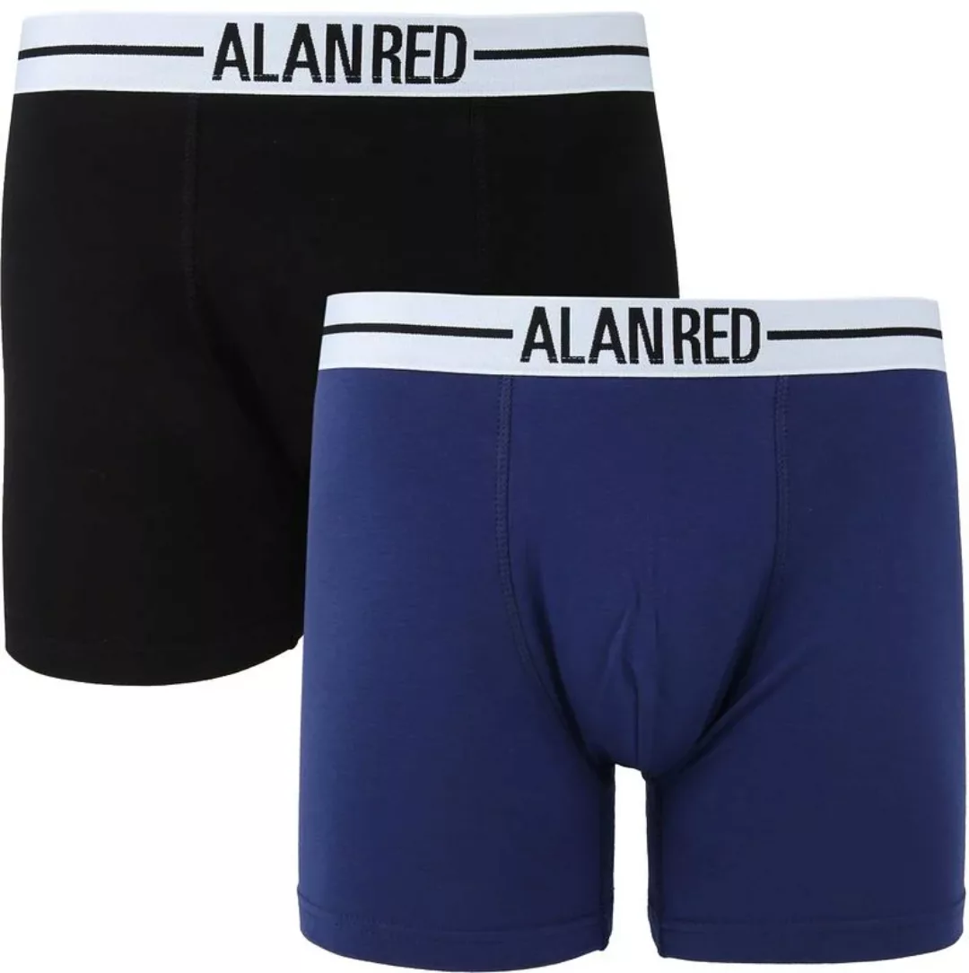 Alan Red Boxer Dunkelblau/Schwarz 2er-Pack - Größe L günstig online kaufen