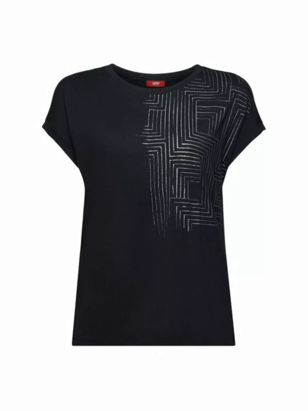 Esprit Collection T-Shirt Jersey-T-Shirt mit Print, LENZING™ ECOVERO™ (1-tl günstig online kaufen