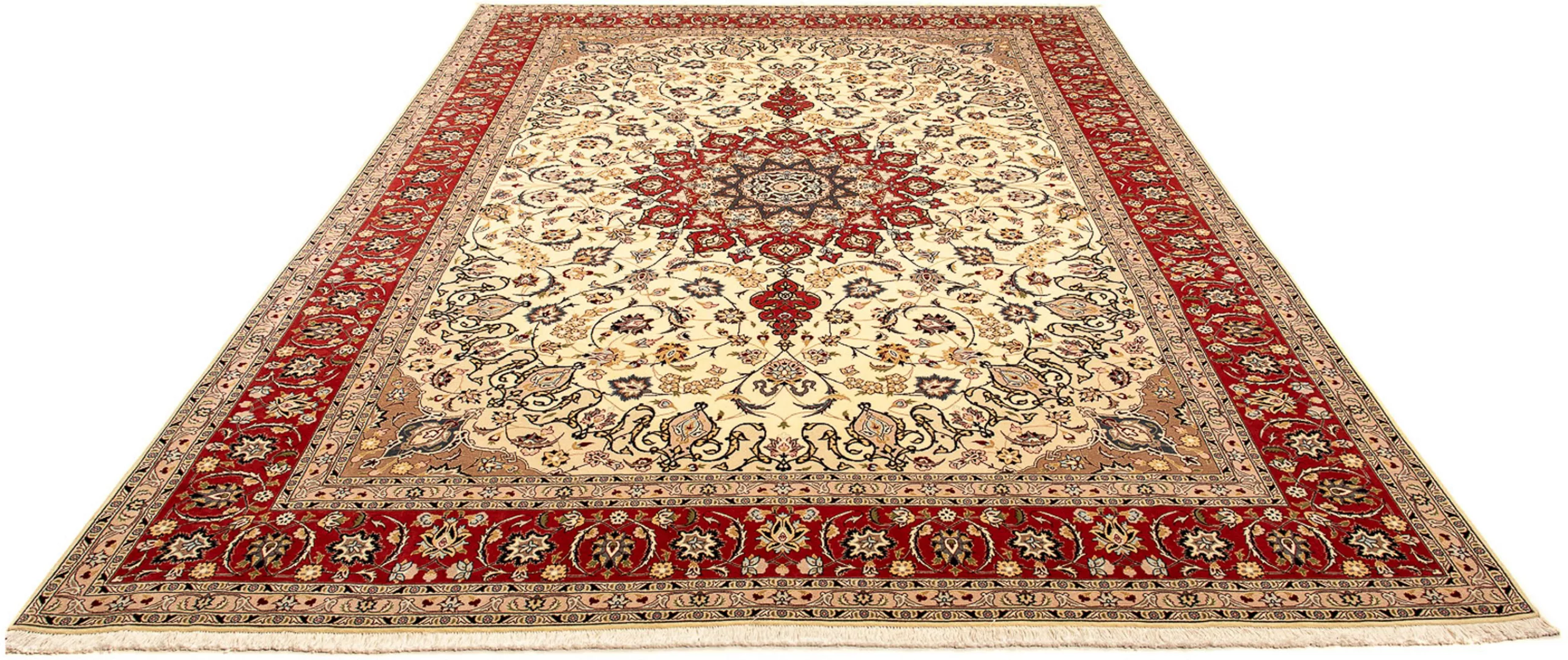 morgenland Orientteppich »Perser - Täbriz - Royal - 355 x 253 cm - beige«, günstig online kaufen