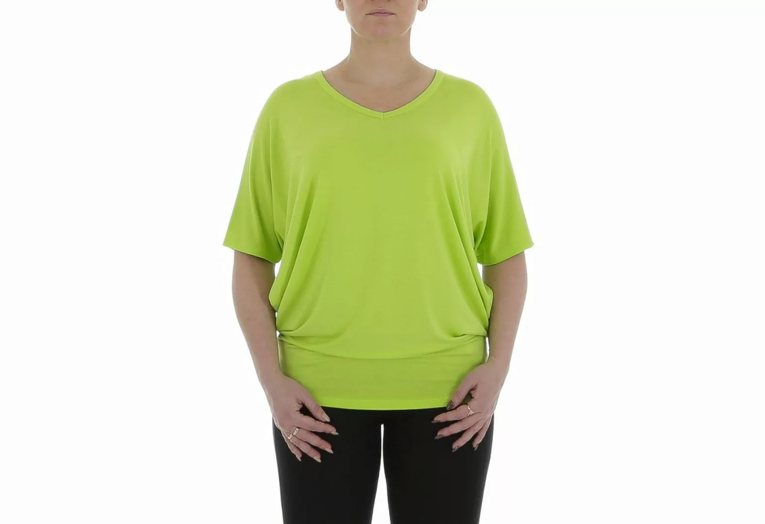 Ital-Design T-Shirt Damen Freizeit (85915843) T-Shirt in Neongrün günstig online kaufen