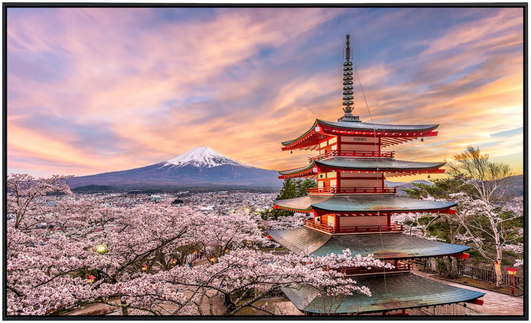 Papermoon Infrarotheizung »Fujiyoshida Chureito Pagode Japan«, sehr angeneh günstig online kaufen