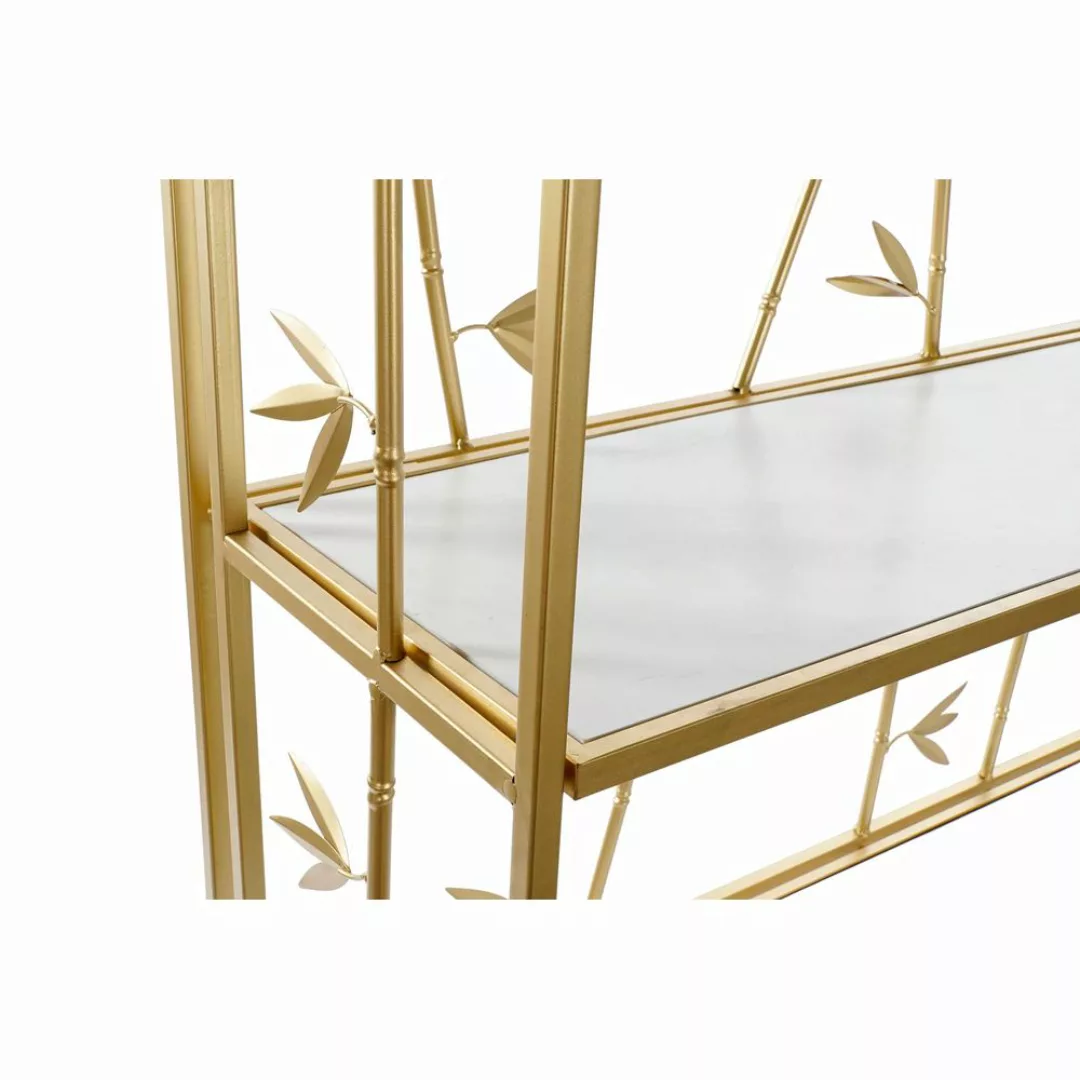 Regal Dkd Home Decor Golden Metall Weiß Holz Mdf (100 X 30.5 X 160 Cm) günstig online kaufen