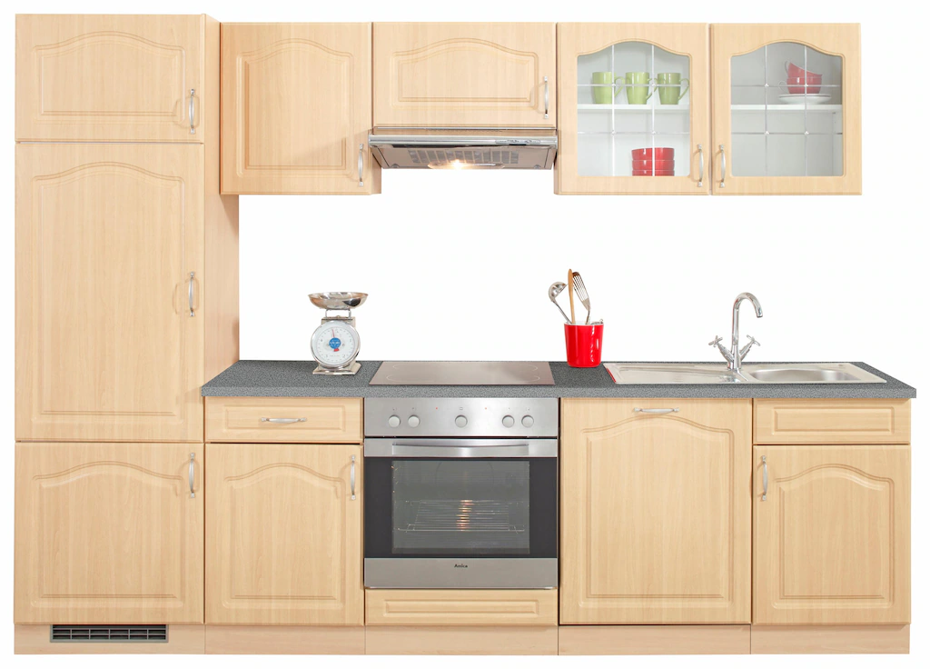 wiho Küchen Küchenzeile "Linz", mit E-Geräten, Breite 280 cm günstig online kaufen