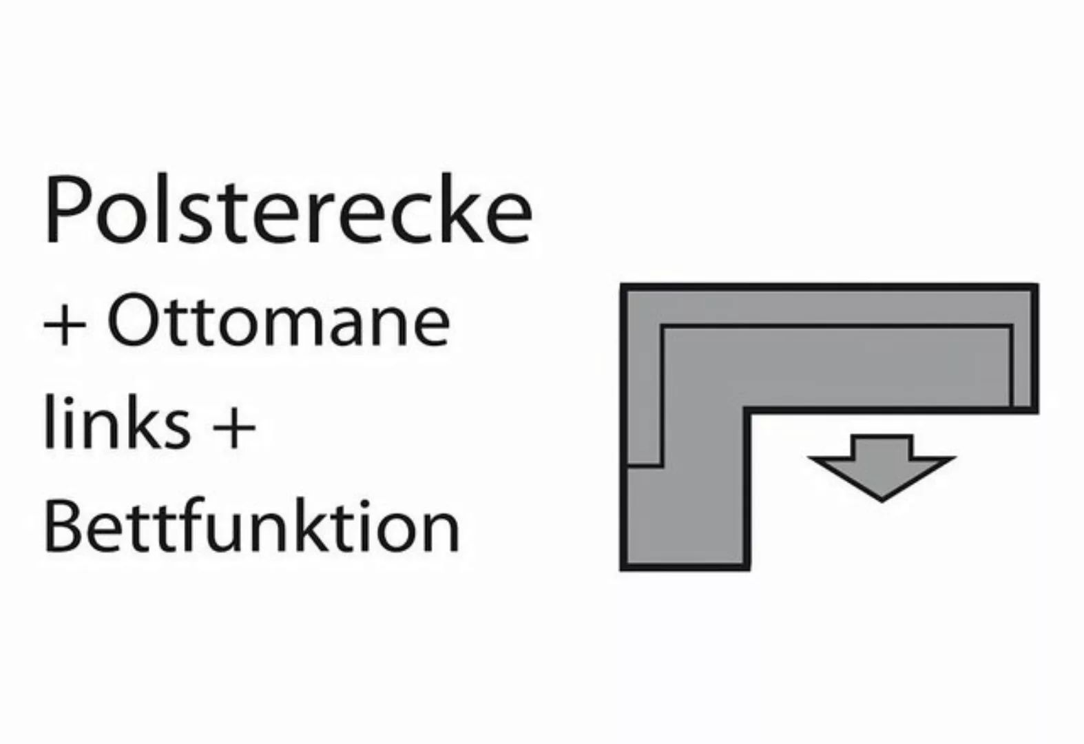 COTTA Ecksofa Sammy, inklusive Kopfstützen-Höhenverstellung, wahlweise mit günstig online kaufen