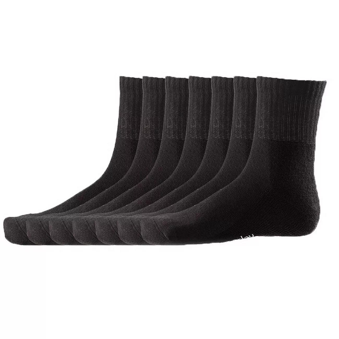 DAILYSOXX Unisex Short Crew Socken Everyday mit Frotteesohle 7er Pack günstig online kaufen