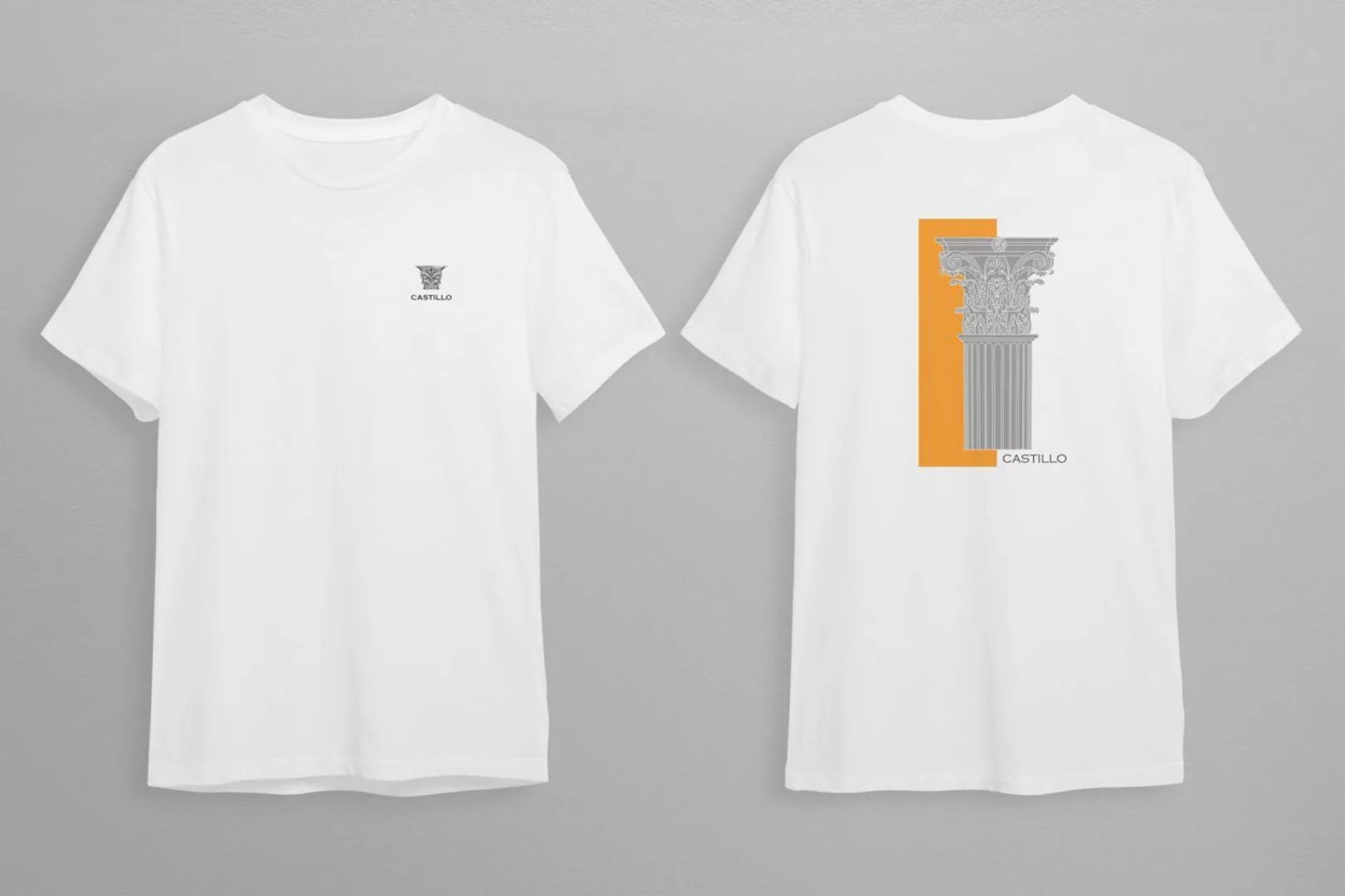 queence Kurzarmshirt Greek Column - Cooles Shirt mit Aufdruck (1-tlg) mit c günstig online kaufen