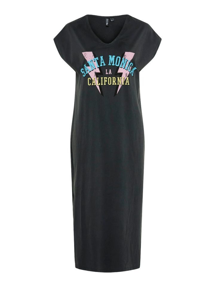 JDY Midikleid Leichtes Baumwoll-Midikleid mit V-Ausschnitt günstig online kaufen