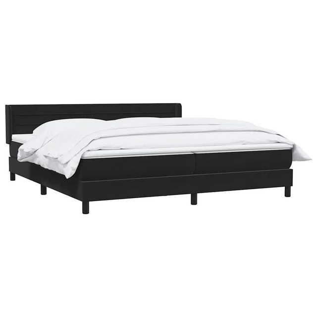 vidaXL Bett Boxspringbett mit Matratze Schwarz 180x210 cm Samt günstig online kaufen