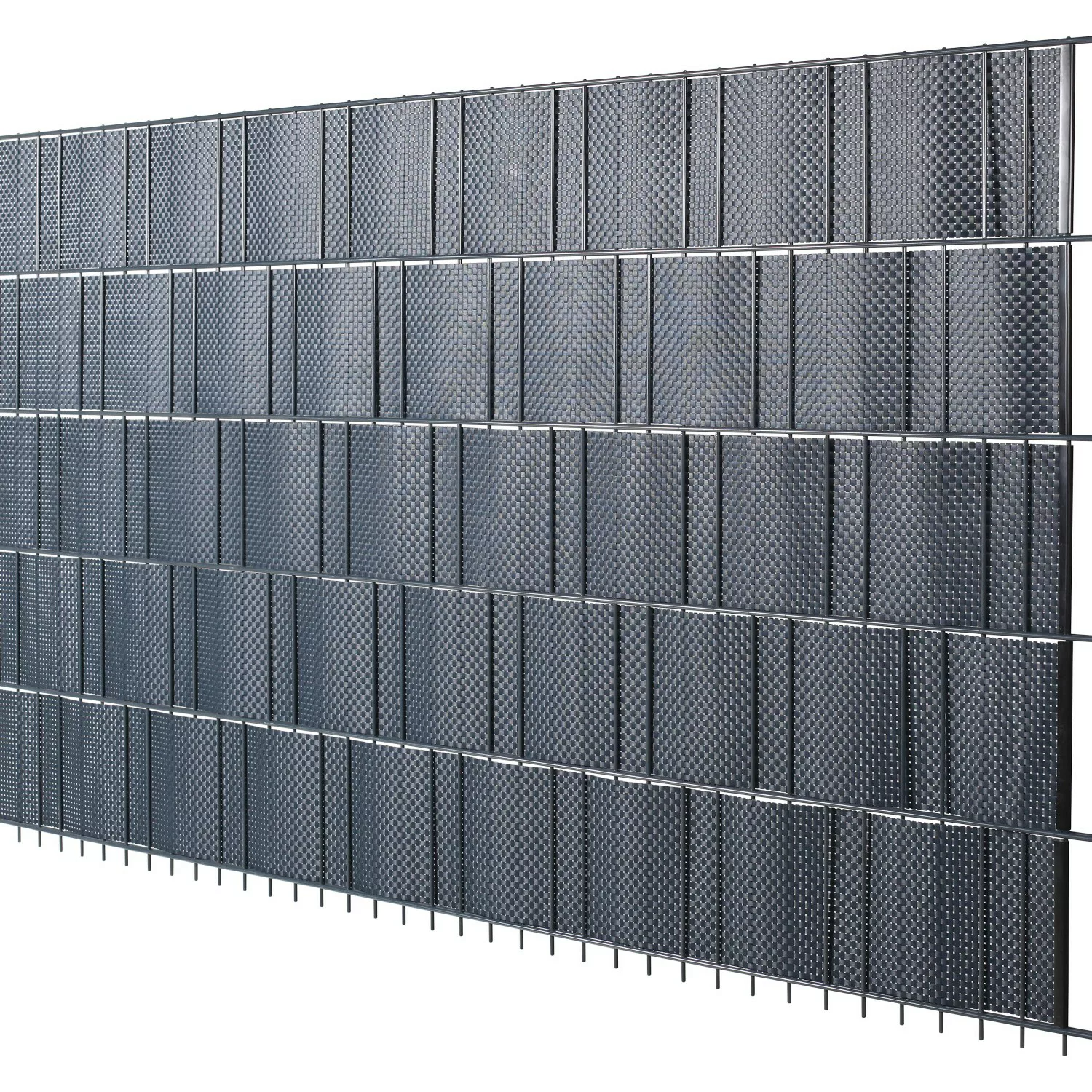 PVC-Sichtschutzstreifen Anthrazit Höhe 19 cm Länge 200 cm 5 Streifen günstig online kaufen
