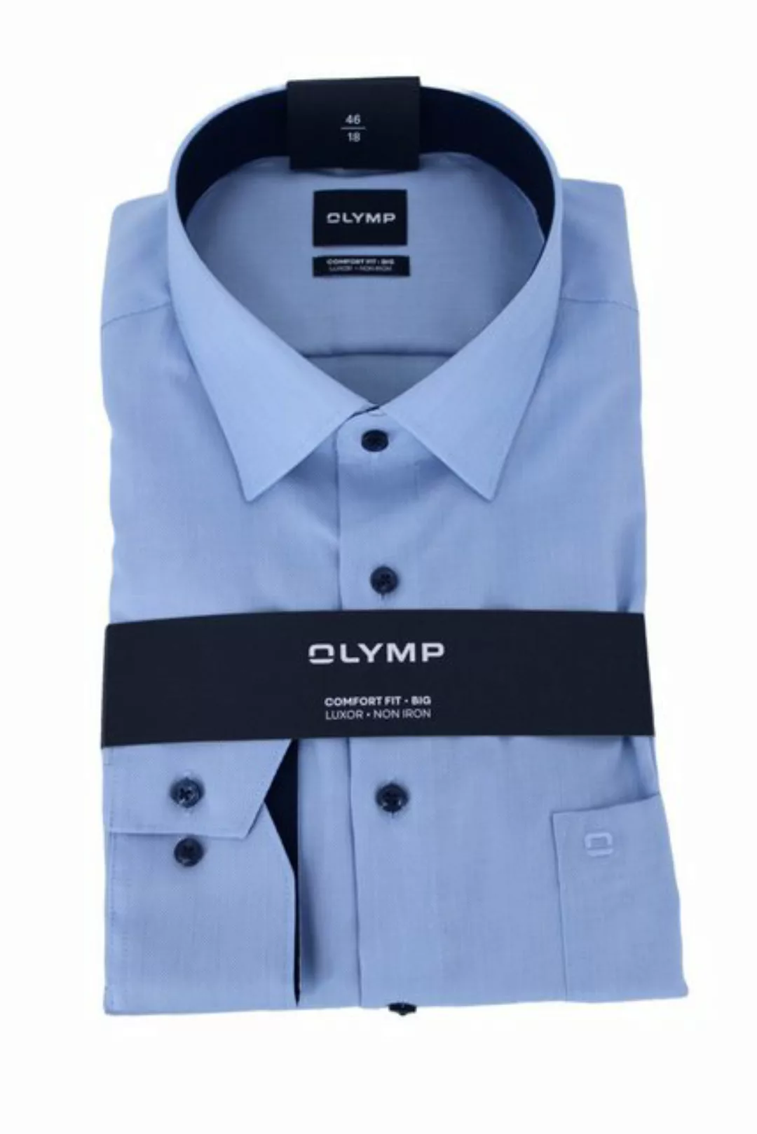 OLYMP Businesshemd OLYMP Hemd – Comfort Fit Big 141364-Hemden hellblau günstig online kaufen