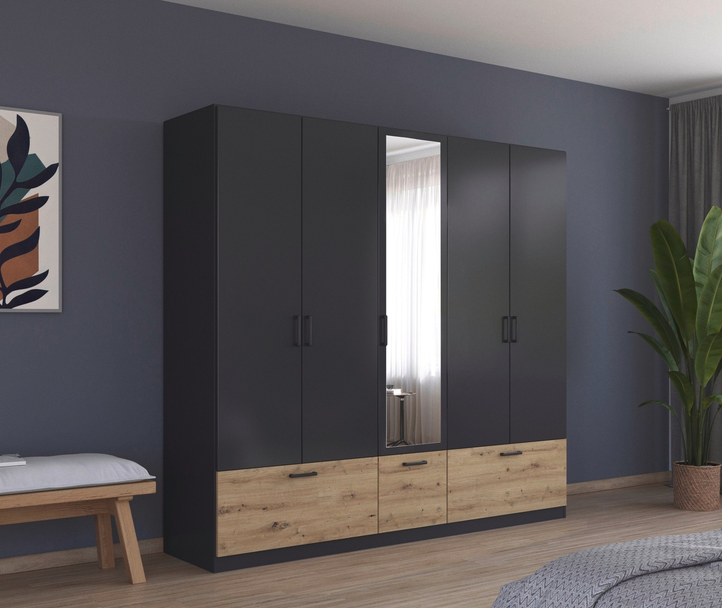 rauch Drehtürenschrank "Kleiderschrank Schrank Garderobe Wäscheschrank BARI günstig online kaufen