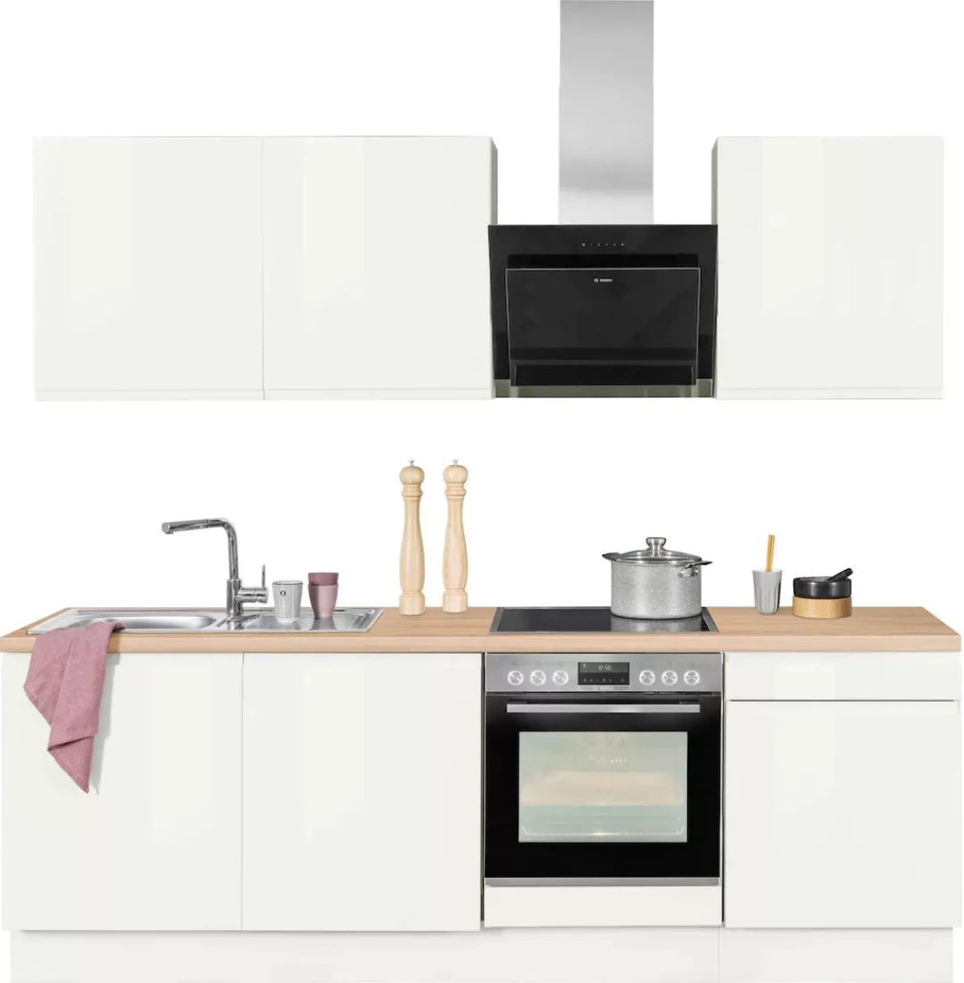 OPTIFIT Küchenzeile "Avio", 38 mm starke Arbeitsplatte und Hochglanz-Fronte günstig online kaufen