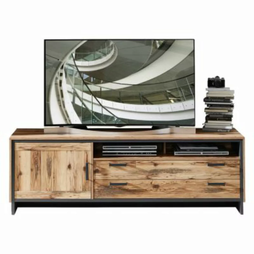Lomadox Fernsehschrank Industrial Design PISCO-36 in Alpine Lodge Nb. mit A günstig online kaufen