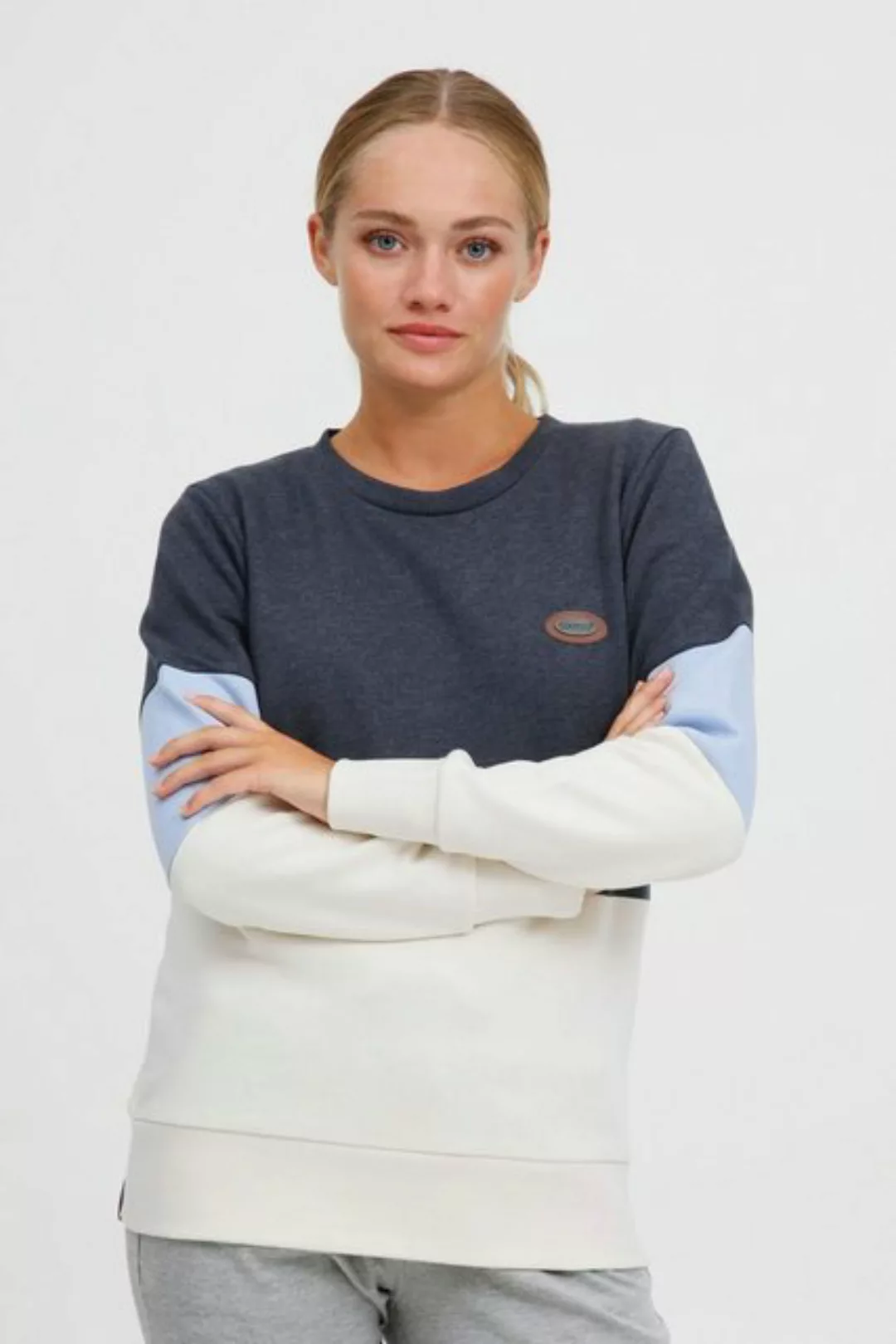 OXMO Sweatshirt OXTrine Sweatshirt im Colorblock-Design günstig online kaufen