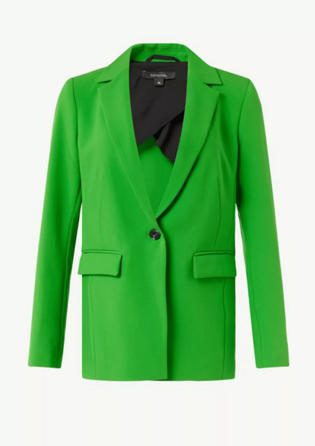 Comma Blusenblazer Taillierter Blazer mit Pattentaschen Schlitz günstig online kaufen