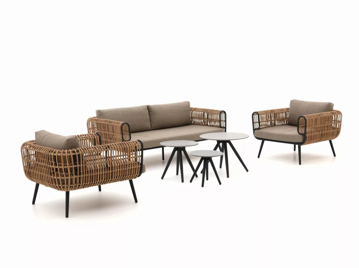 Intenso Averti/Vasaro Sessel-Sofa lounge-Set 6-teilig günstig online kaufen
