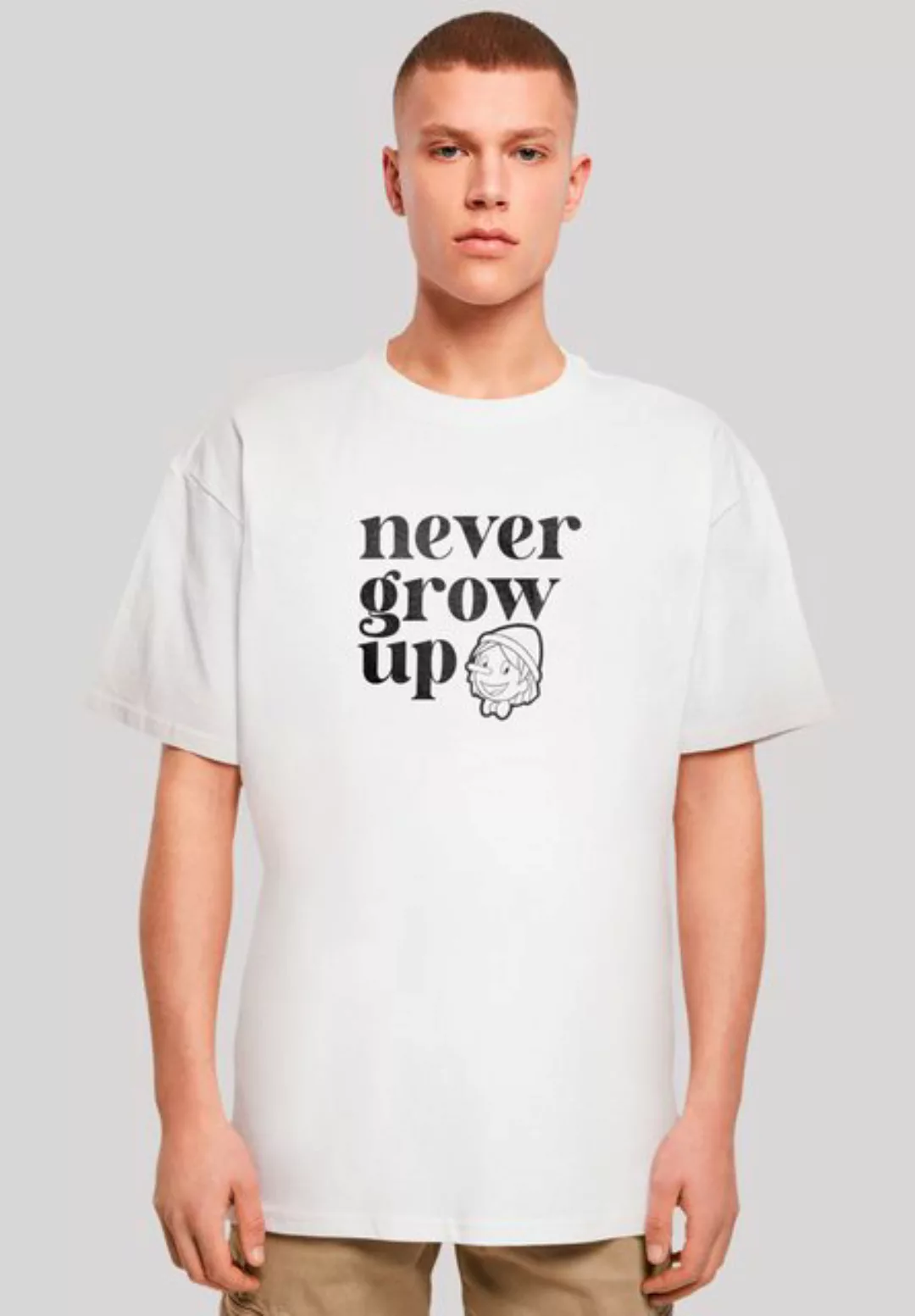 F4NT4STIC T-Shirt "Heroes of Childhood Pinocchio Never Grow Up", Retro, Her günstig online kaufen